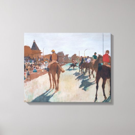 Edgar Degas - Die Parade Leinwanddruck (Vorderseite)