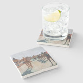 Edgar Degas - Die Parade Steinuntersetzer (Seitenansicht)