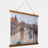 Edgar Degas - Die Parade Wandteppich Mit Holzrahmen (Gewinkelt)