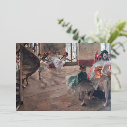 Edgar Degas - Die Probe Dankeskarte (Stehend Vorderseite)