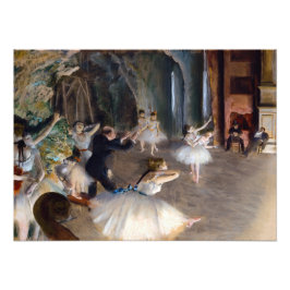 Edgar Degas - Die Probe des Balletts auf der Bühne Fotodruck