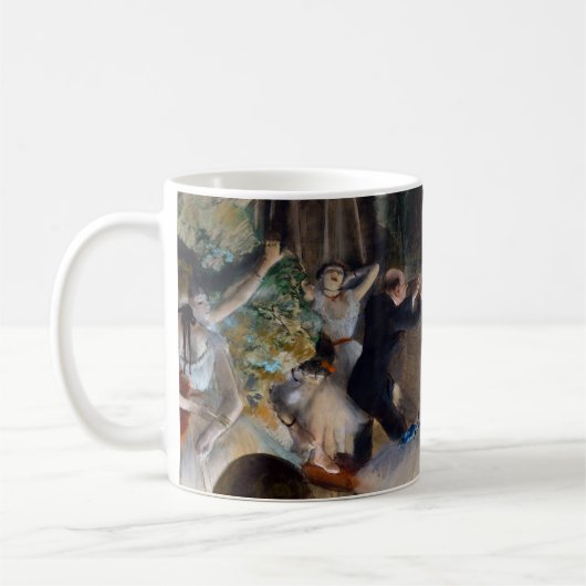 Edgar Degas - Die Probe des Balletts auf der Bühne Kaffeetasse (Links)