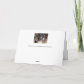 Edgar Degas - Die Probe des Balletts auf der Bühne Karte (Rückseite)