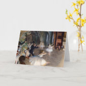 Edgar Degas - Die Probe des Balletts auf der Bühne Karte (Gelbe Blume)