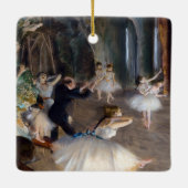 Edgar Degas - Die Probe des Balletts auf der Bühne Keramikornament (Rückseite)