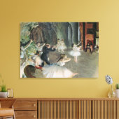 Edgar Degas | Die Probe des Balletts auf der Bühne Leinwanddruck (Insitu (Wohnzimmer))
