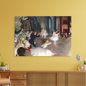 Edgar Degas - Die Probe des Balletts auf der Bühne Leinwanddruck (Insitu (Wohnzimmer))
