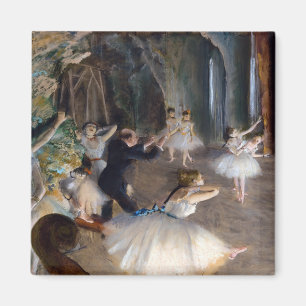 Edgar Degas - Die Probe des Balletts auf der Bühne Magnet