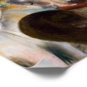 Edgar Degas - Die Probe des Balletts auf der Bühne Poster (Ecke)