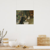 Edgar Degas - Die Probe des Balletts auf der Bühne Poster (Küche)