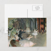 Edgar Degas | Die Probe des Balletts auf der Bühne Postkarte (Vorne/Hinten)