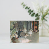 Edgar Degas | Die Probe des Balletts auf der Bühne Postkarte (Stehend Vorderseite)