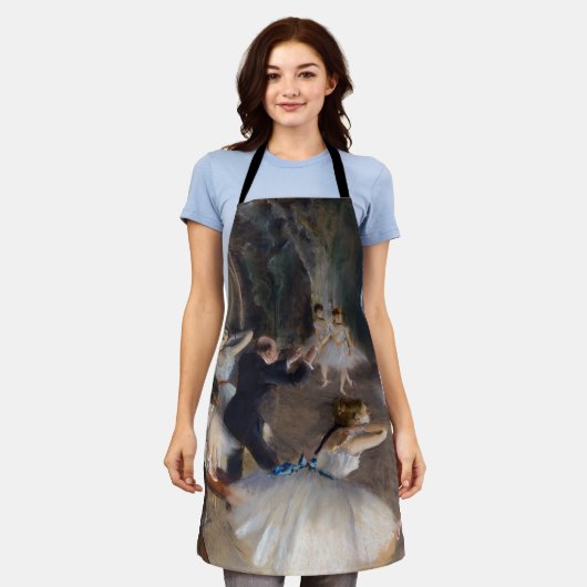 Edgar Degas - Die Probe des Balletts auf der Bühne Schürze (Getragen)