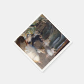 Edgar Degas - Die Probe des Balletts auf der Bühne Serviette (Ecke)