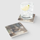 Edgar Degas - Die Probe des Balletts auf der Bühne Steinuntersetzer (Seitenansicht)