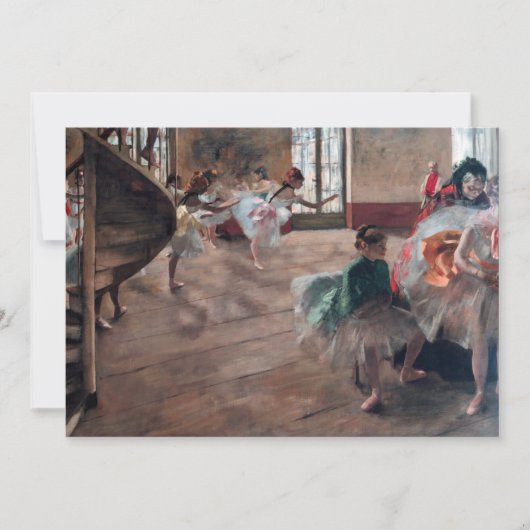 Edgar Degas - Die Probe Einladung (Vorderseite)