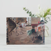 Edgar Degas - Die Probe Einladung (Stehend Vorderseite)