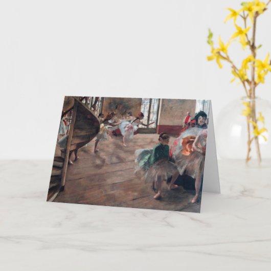 Edgar Degas - Die Probe Karte (Gelbe Blume)