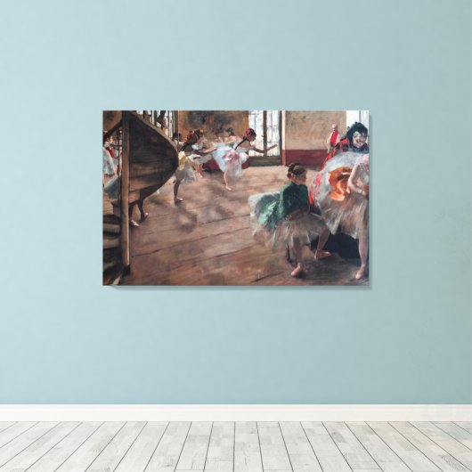 Edgar Degas - Die Probe Leinwanddruck (Insitu (Holzboden))