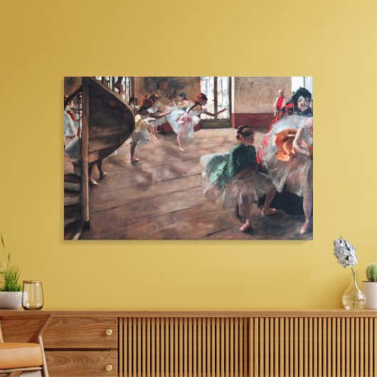 Edgar Degas - Die Probe Leinwanddruck (Insitu (Wohnzimmer))