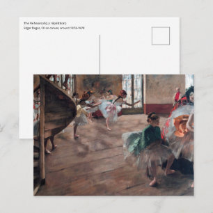 Edgar Degas - Die Probe Postkarte