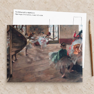 Edgar Degas - Die Probe Postkarte
