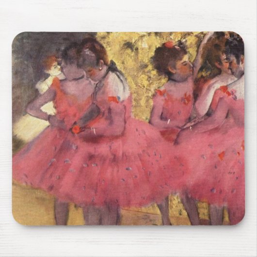 Edgar Degas Die rosa Tänzer Mousepad (Vorne)