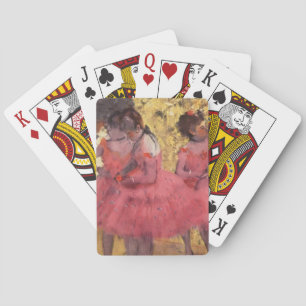 Edgar Degas Die rosa Tänzer Spielkarten
