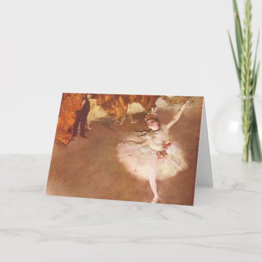 Edgar Degas die Stern-Gruß-Karte Karte (Vorderseite)