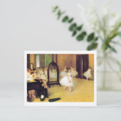 Edgar Degas | Die Tanzklasse | Neue Adresse Ankündigungspostkarte (Stehend Vorderseite)