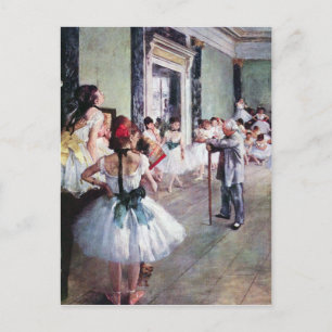Edgar Degas - Die Tanzklasse Postkarte