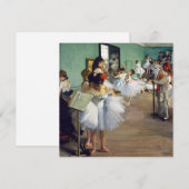 Edgar Degas - Die Tanzstunde Einladung (Vorne/Hinten)