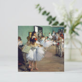 Edgar Degas - Die Tanzstunde Einladung (Stehend Vorderseite)