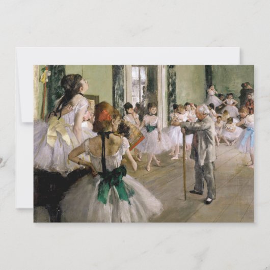 Edgar Degas - Die Tanzstunde Einladung (Vorderseite)