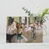 Edgar Degas - Die Tanzstunde Einladung (Stehend Vorderseite)