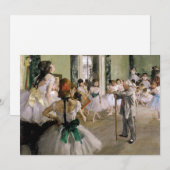 Edgar Degas - Die Tanzstunde Einladung (Vorne/Hinten)