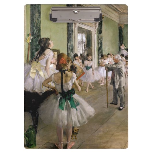 Edgar Degas - Die Tanzstunde Klemmbrett (Vorderseite)