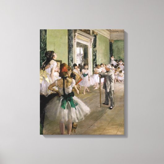 Edgar Degas - Die Tanzstunde Leinwanddruck (Vorderseite)