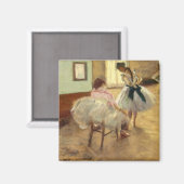 Edgar Degas Die Tanzstunde Magnet (Vorderseite/Rückseite)