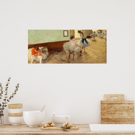 Edgar Degas Die Tanzstunde Poster (Küche)