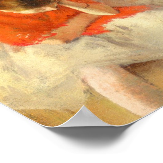 Edgar Degas Die Tanzstunde Poster (Ecke)