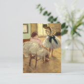 Edgar Degas Die Tanzstunde Postkarte (Stehend Vorderseite)