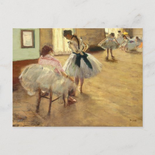 Edgar Degas Die Tanzstunde Postkarte (Vorderseite)