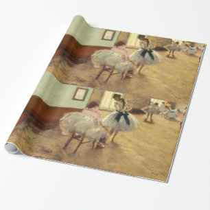 Edgar Degas Die Tanzstunde Vintage Kunst Geschenkpapier