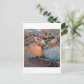 Edgar Degas - Drei Tänzer 1898 Ballett Frauen Tutu Postkarte (Stehend Vorderseite)
