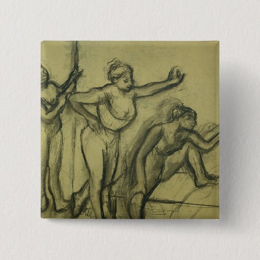 Edgar Degas | drei Tänzer, c.1900 Button (Vorderseite)