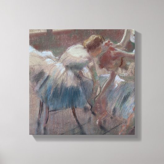 Edgar Degas | Drei Tänzer Vorbereitung für die Kla Leinwanddruck (Vorderseite)