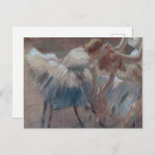 Edgar Degas | Drei Tänzer Vorbereitung für die Kla Postkarte (Vorne/Hinten)
