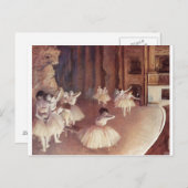 Edgar Degas - Dress Probe Ballett Bühne 1873-74 Postkarte (Vorne/Hinten)