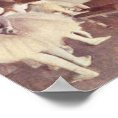 Edgar Degas - Dress Probe der Ballett-Bühne Poster (Ecke)